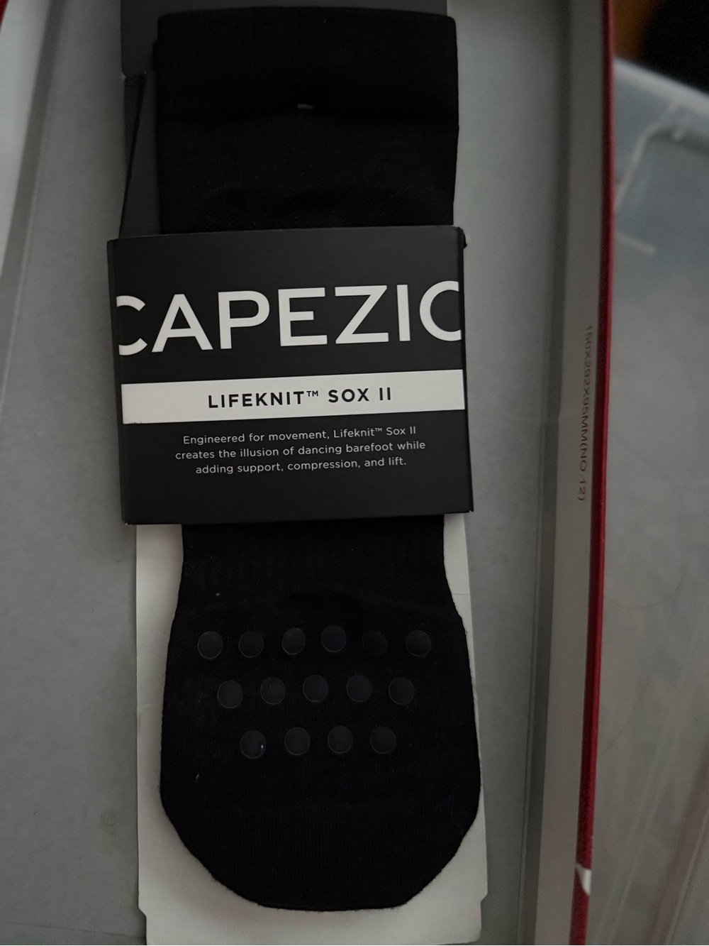 Capezio Lifeknit Sox II Non-Slip Ankle Socks - Black-large